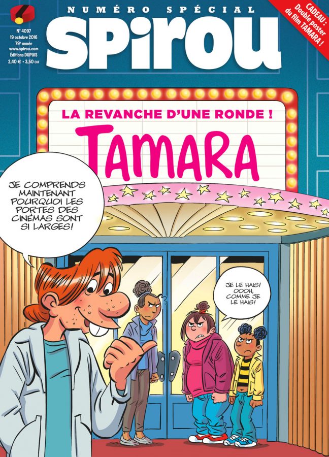 La couverture du journal Spirou spécial Tamara le film