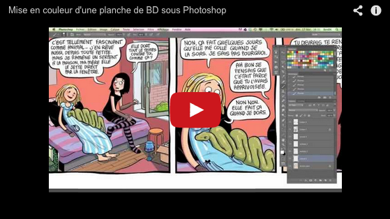 Video : mise en couleur complète d’une planche de BD de Laurel